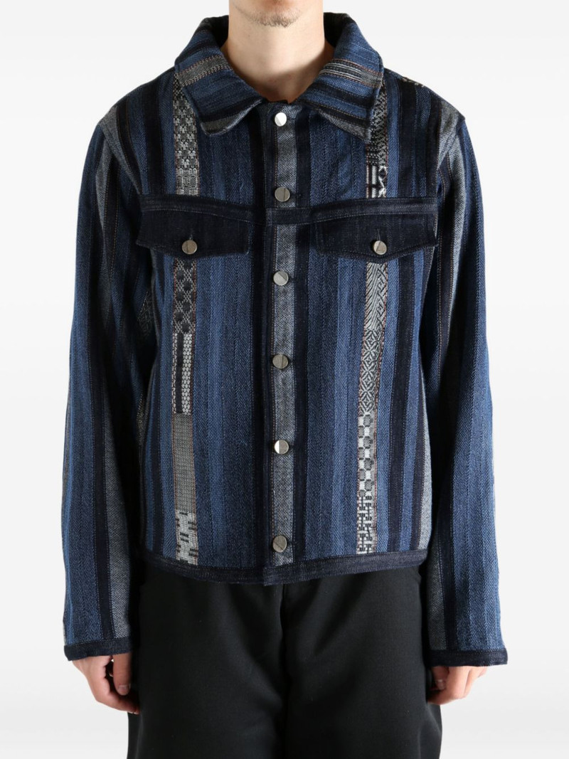 ADER error striped pocket jacket outlook