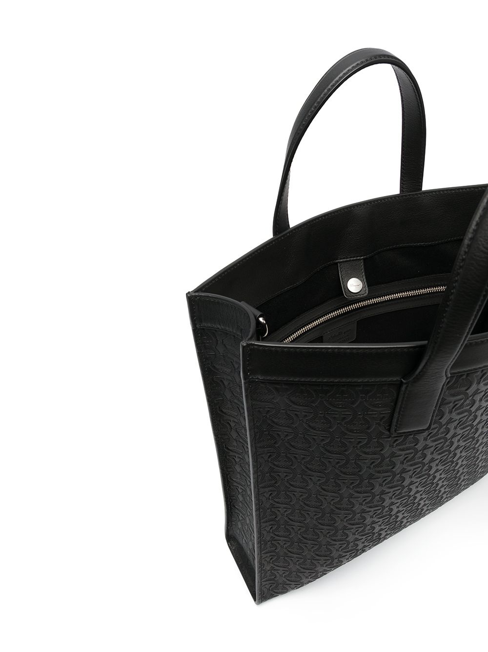 logo-embossed tote bag - 5