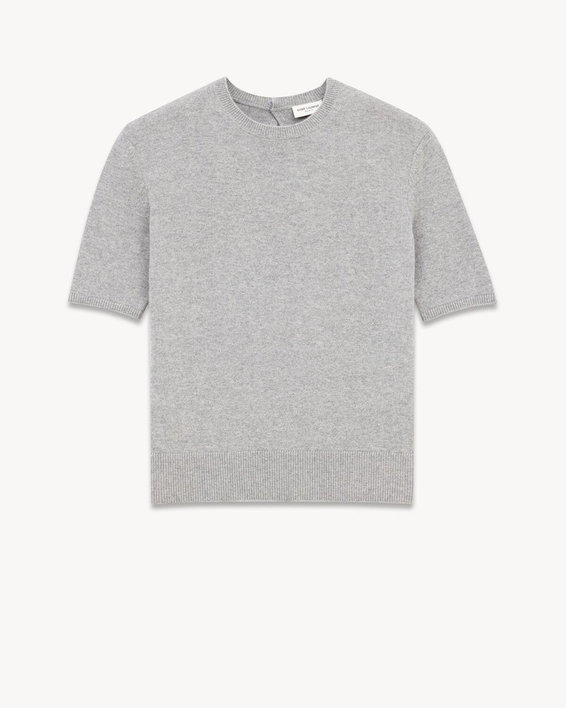 T-SHIRT SWEATER IN WOOL - 1