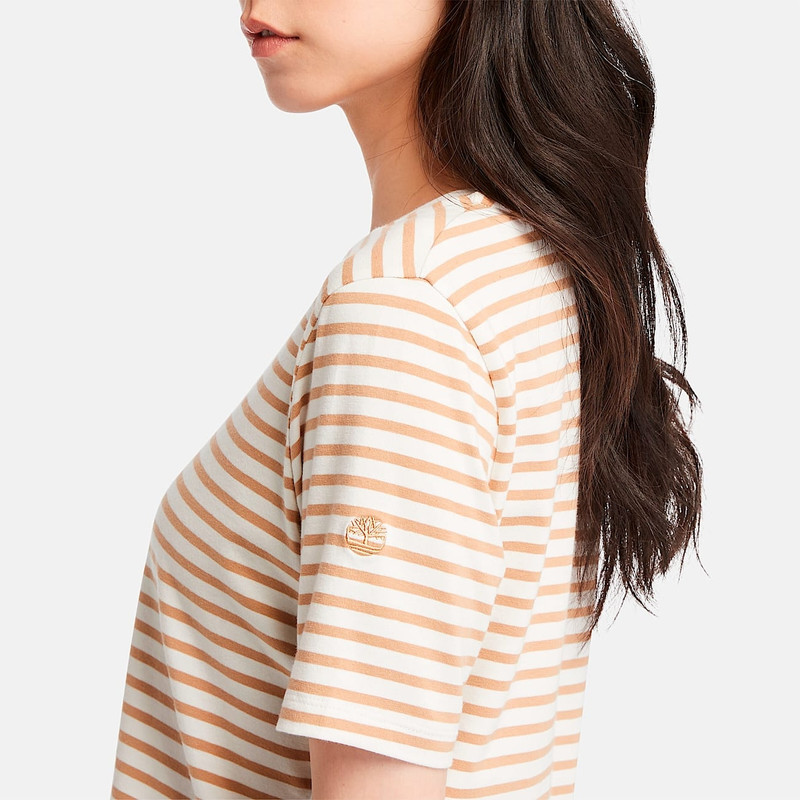 Women's Striped Short-Sleeve Baby T-Shirt 4