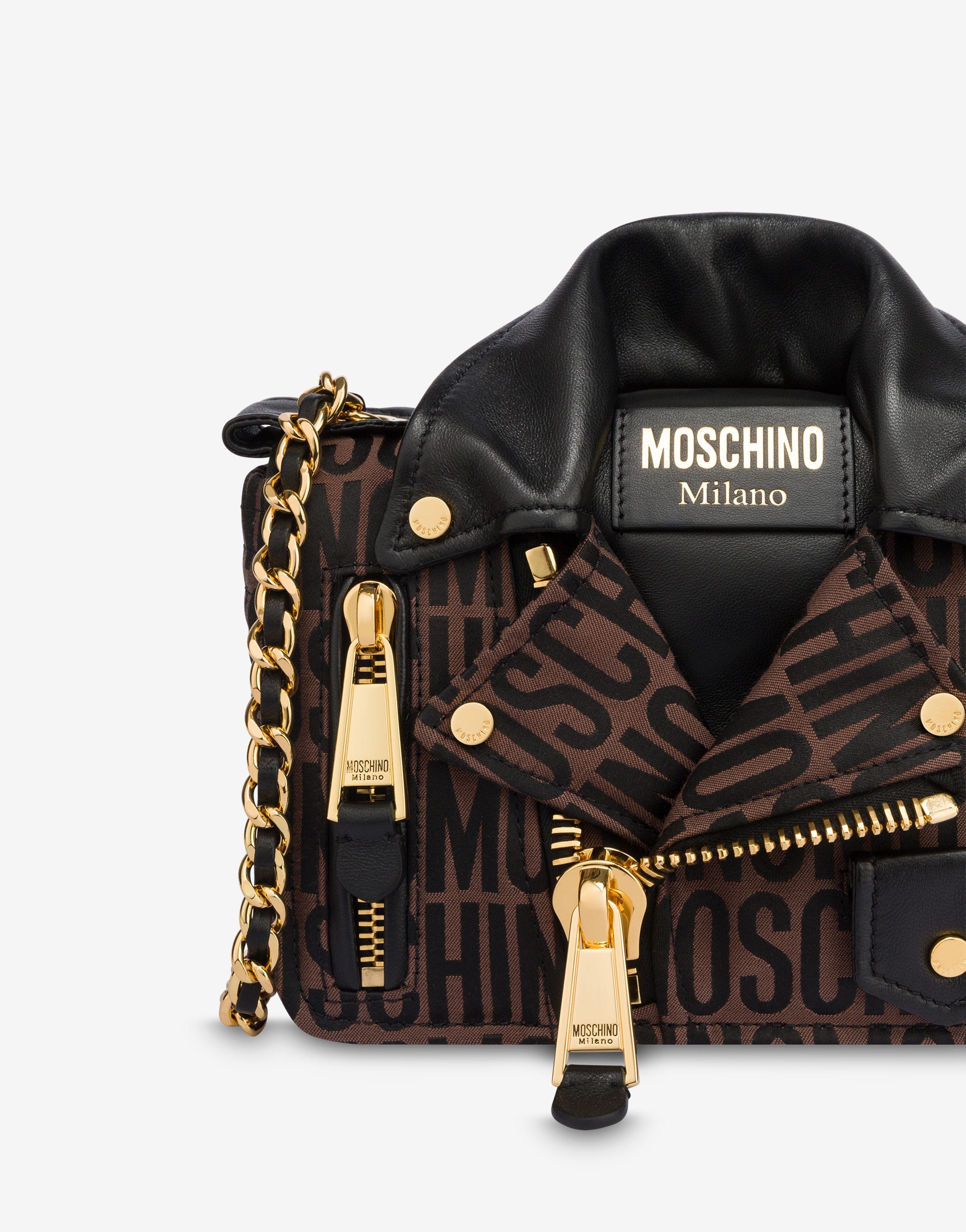 Moschino Women's All-Over Logo Nylon Holdall - Brown - Luggage