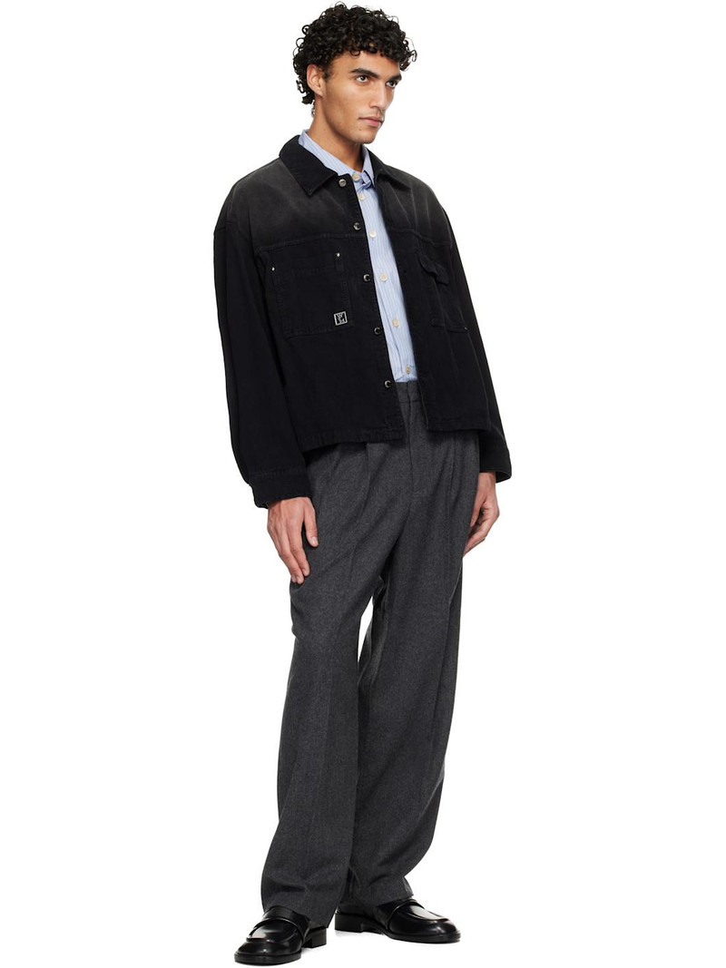 Wooyoungmi Black Corduroy Shirt outlook
