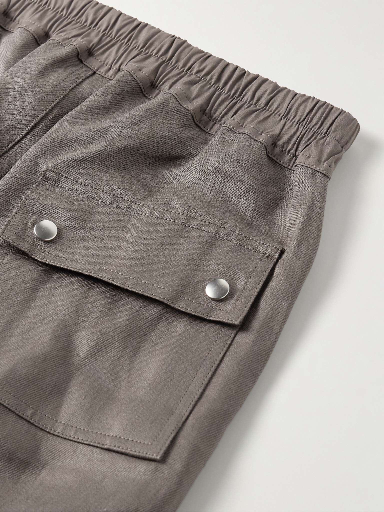 Slim-Fit Tapered Zip-Detailed Linen-Canvas Trousers - 5