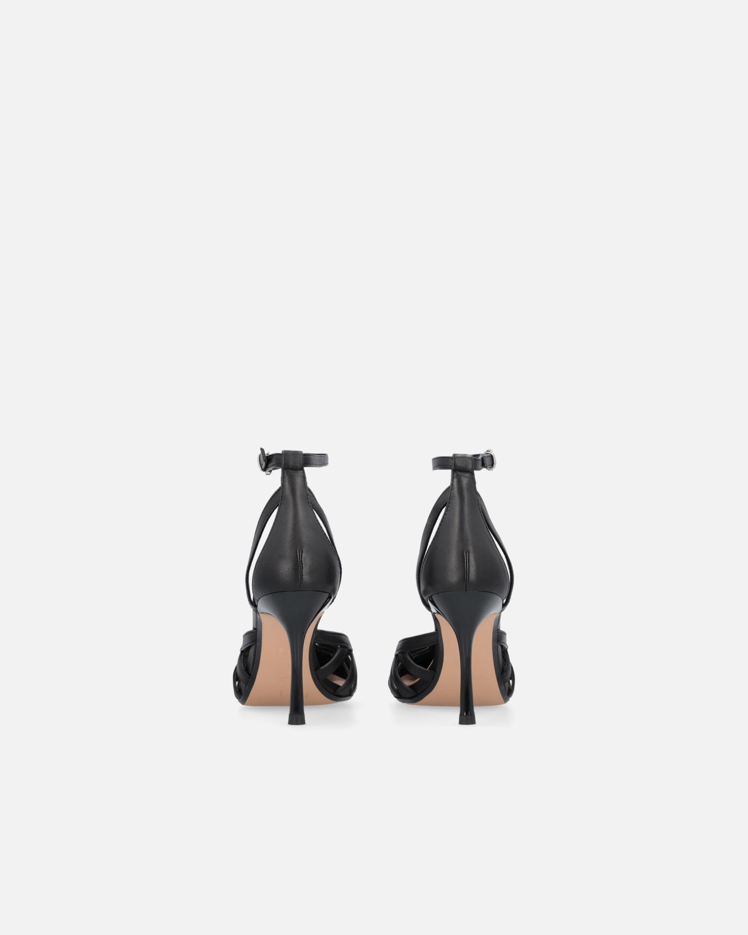 POINTED-TOE PUMPS WITH HEEL AND STRAP - 8