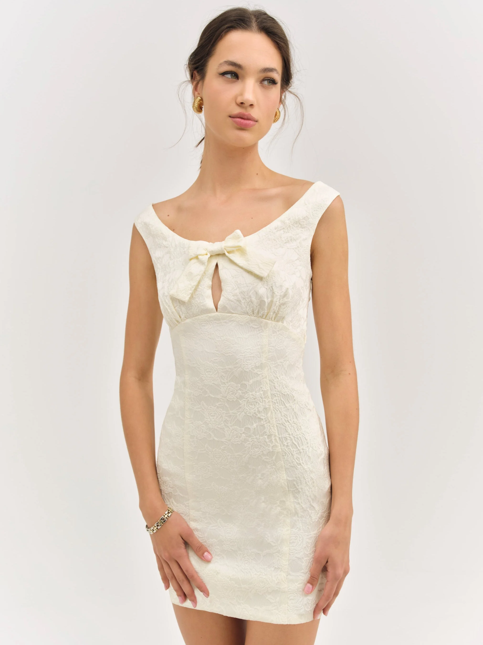 Rosie Jacquard Mini Dress - 1