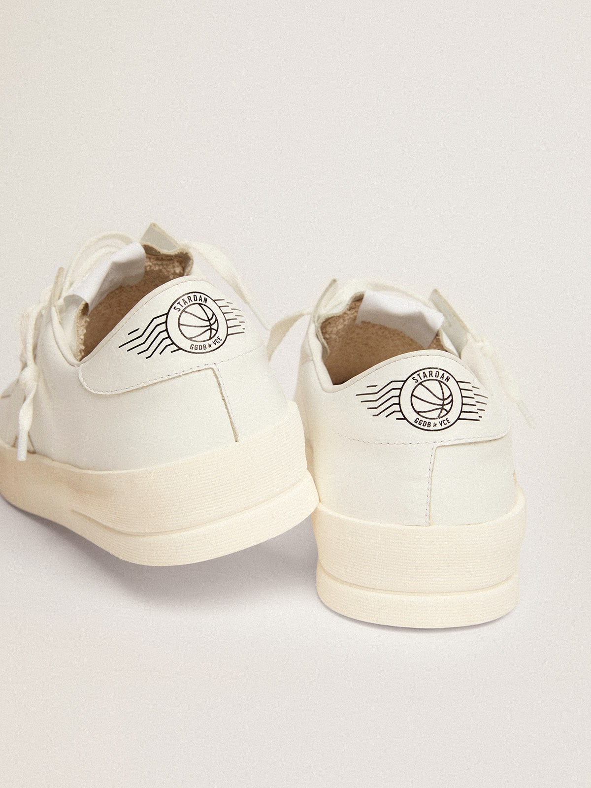Men's Stardan in white leather - 5