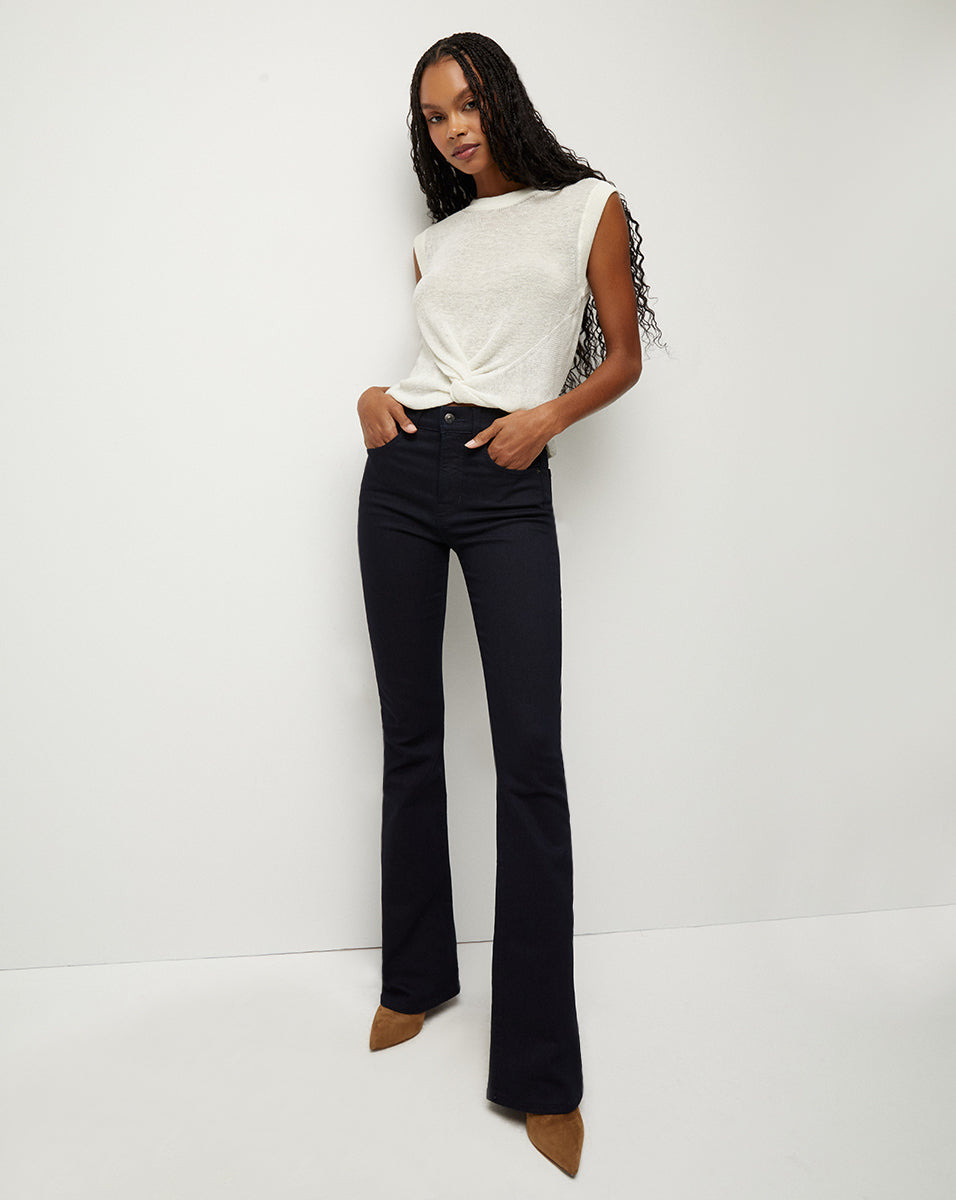 KELLEN TWIST-FRONT SWEATER - 3