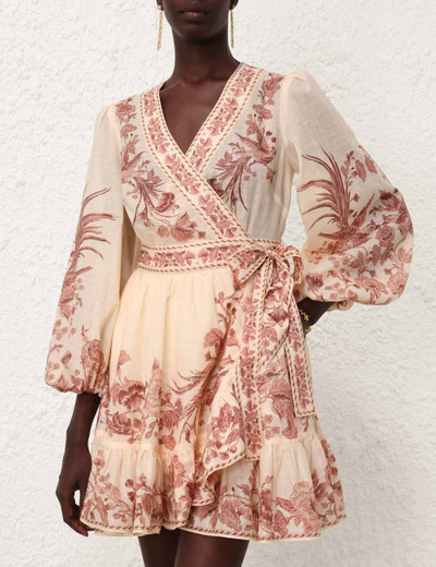 Zimmermann WAVERLY WRAP MINI DRESS outlook