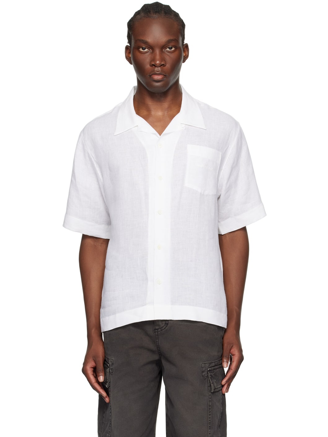 White Patch Pocket Shirt - 1