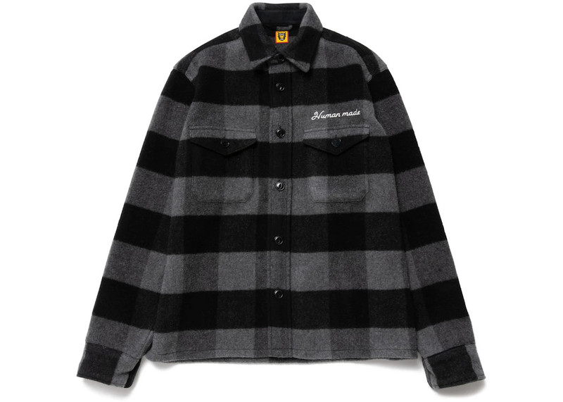 Human Made Wool Overshirt Black - 1