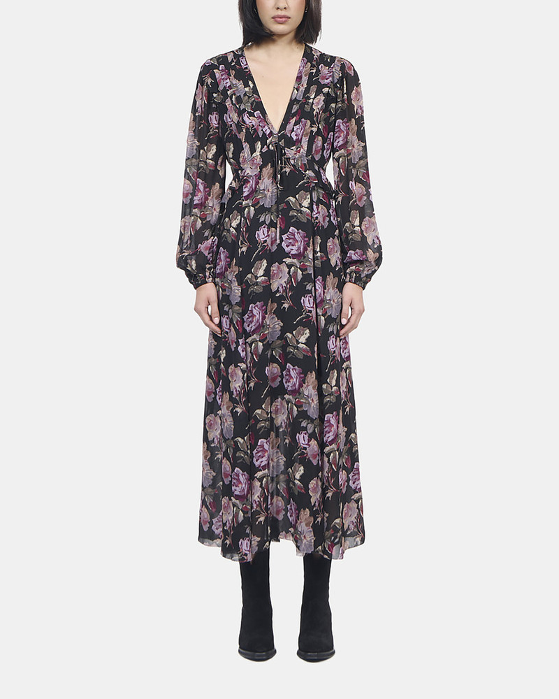 LONG FLORAL PRINT DRESS 4