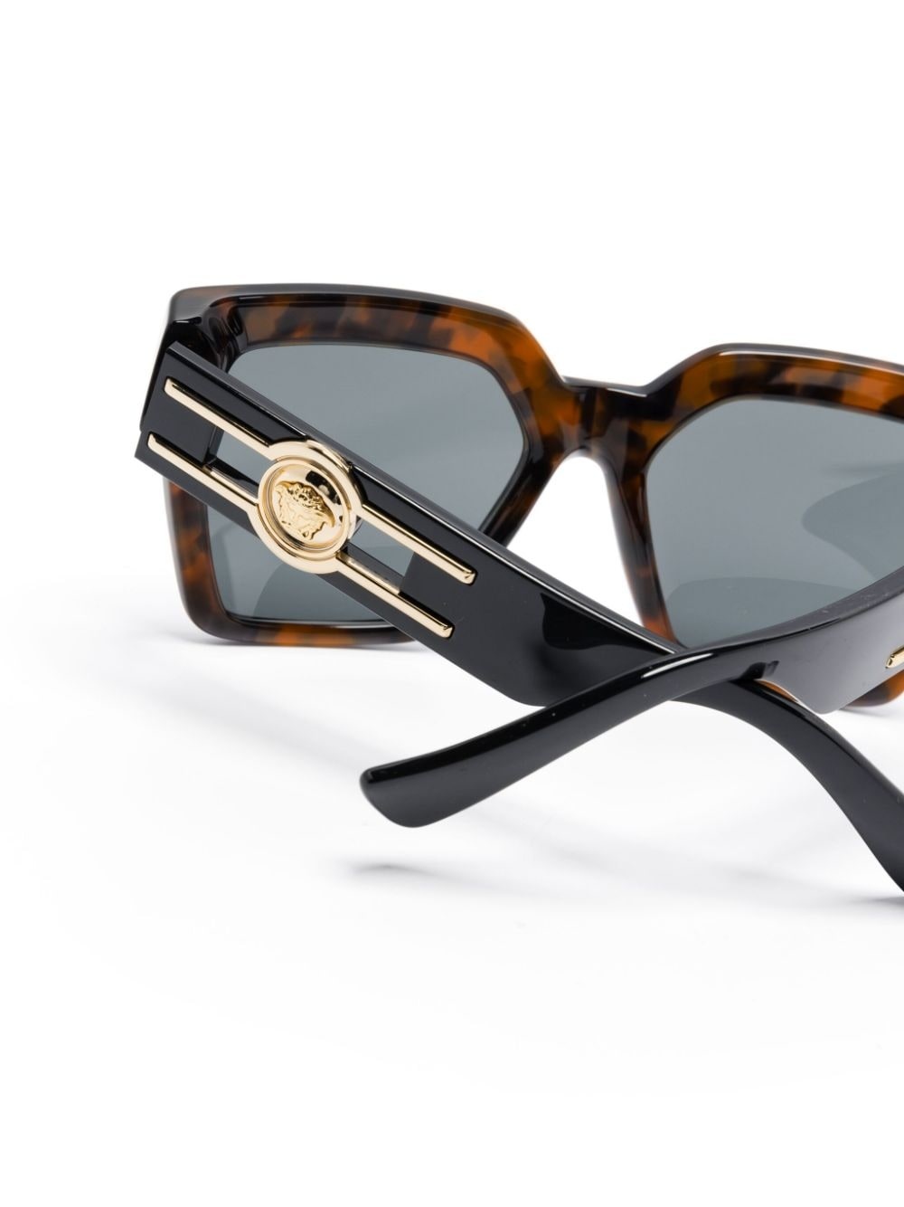 Medusa Head-motif square-frame sunglasses - 3