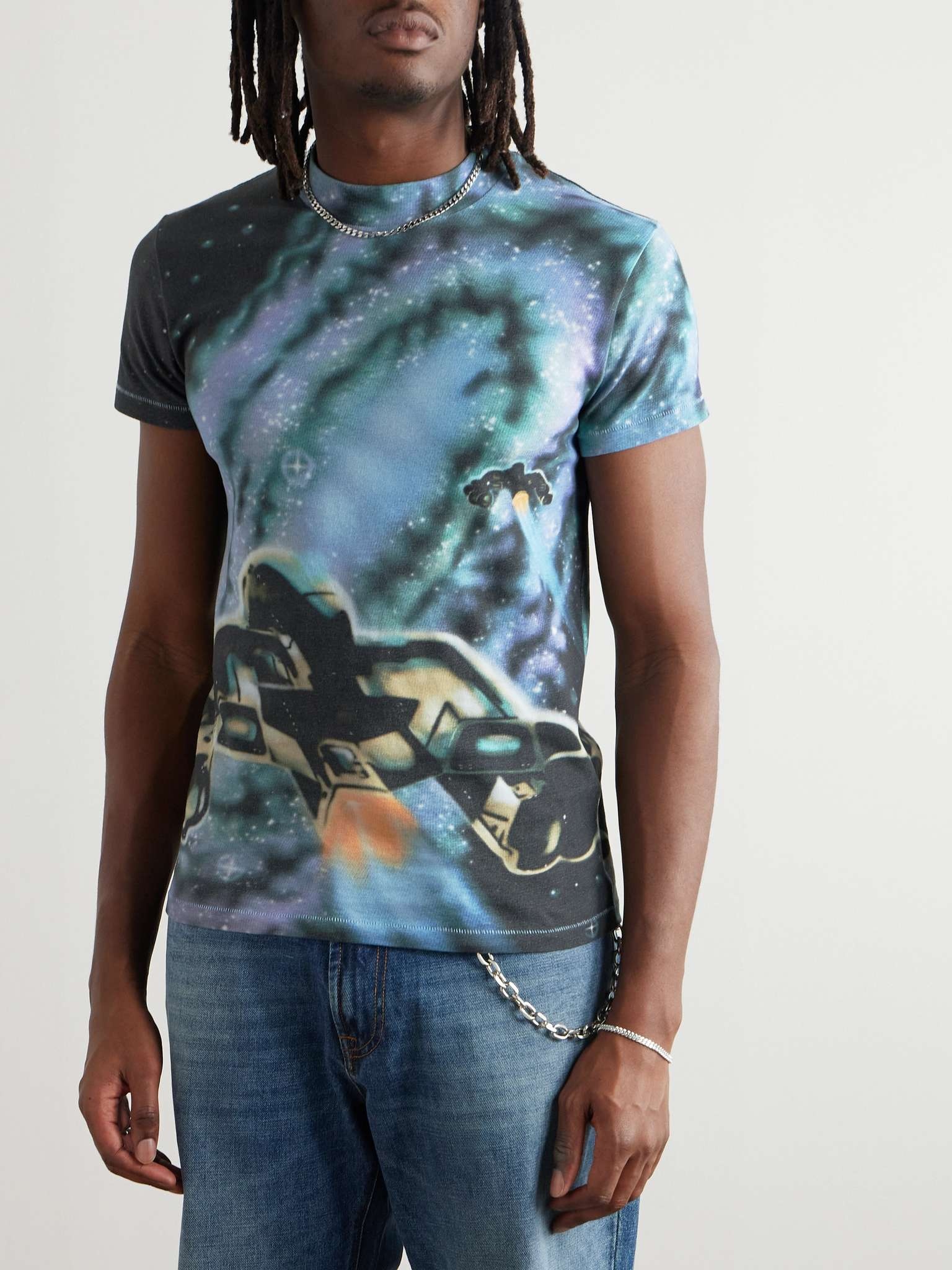 Slim-Fit Printed Cotton-Jersey T-Shirt - 3
