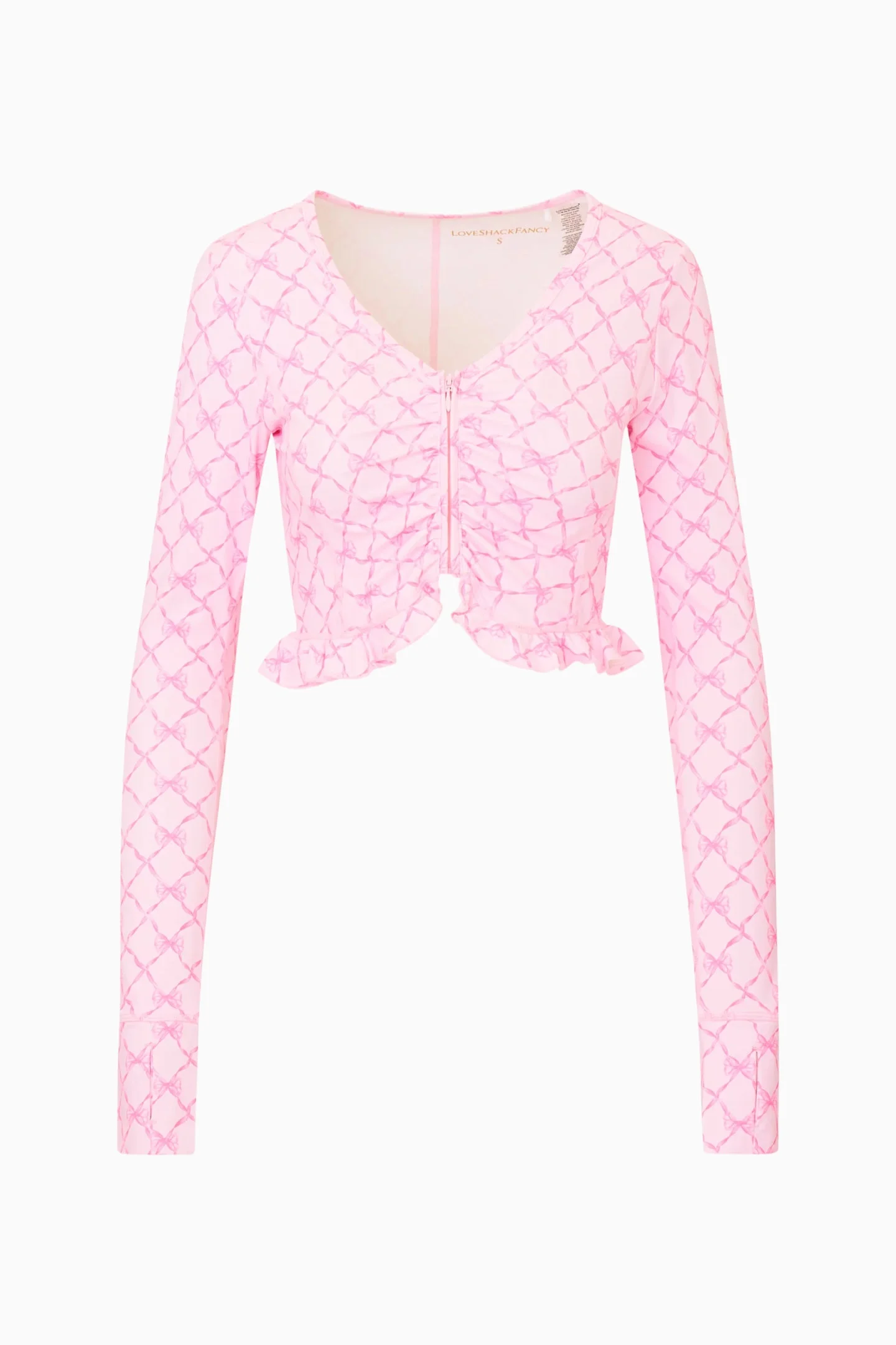 Medway Printed Zip-Up Active Top - 1