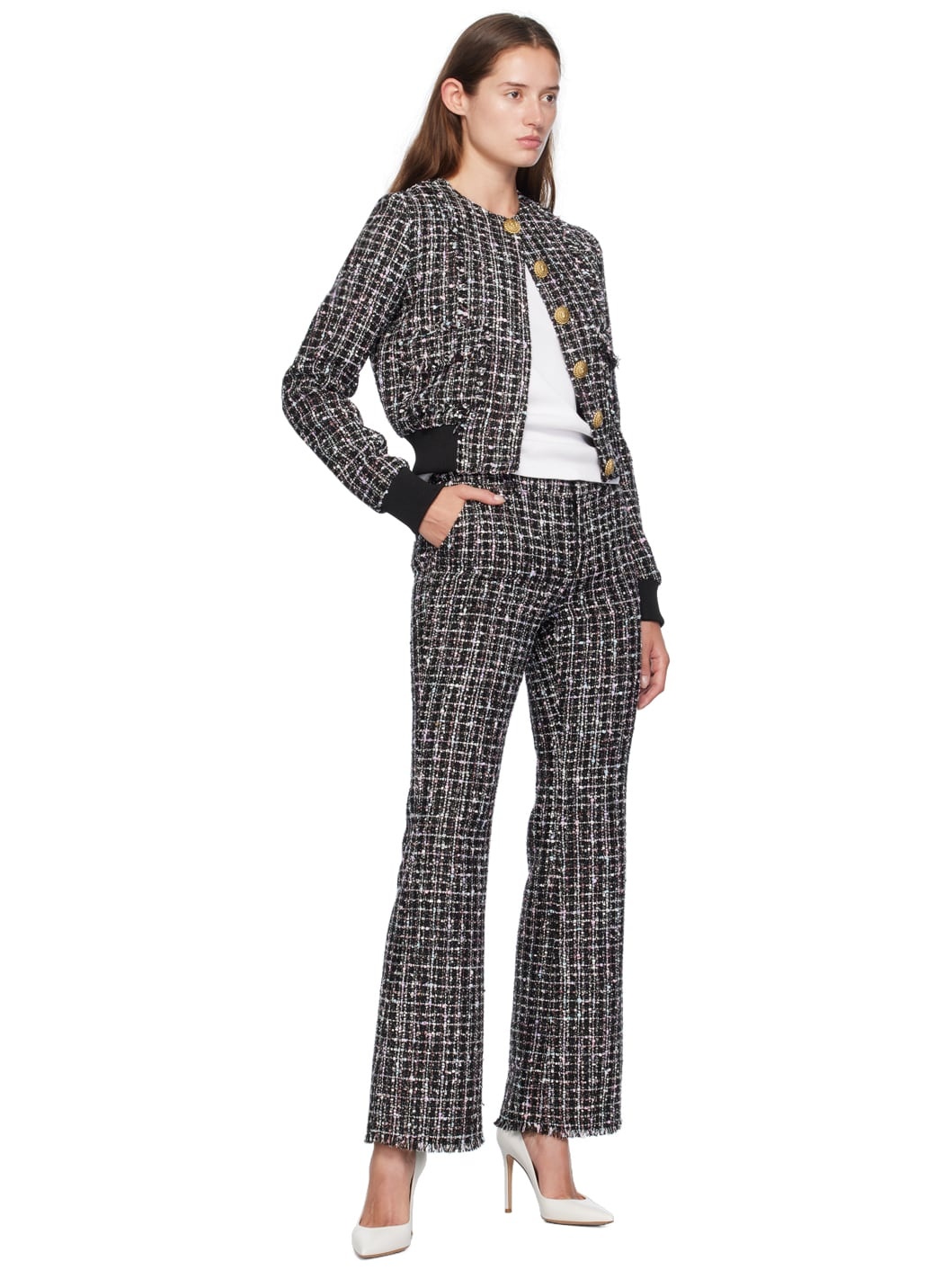 Black Flared Trousers - 4