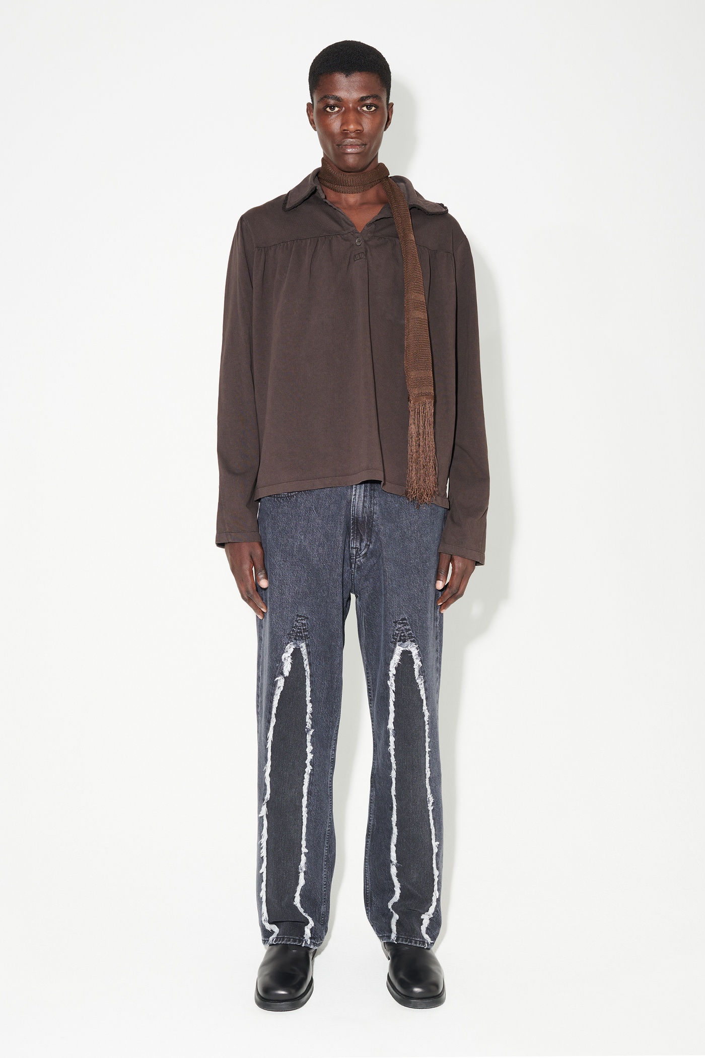 Third Cut Black Slash Denim - 2