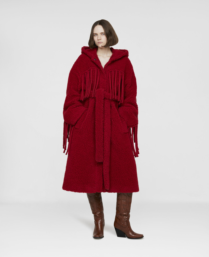 Stella McCartney Teddy Coat with Fringing outlook