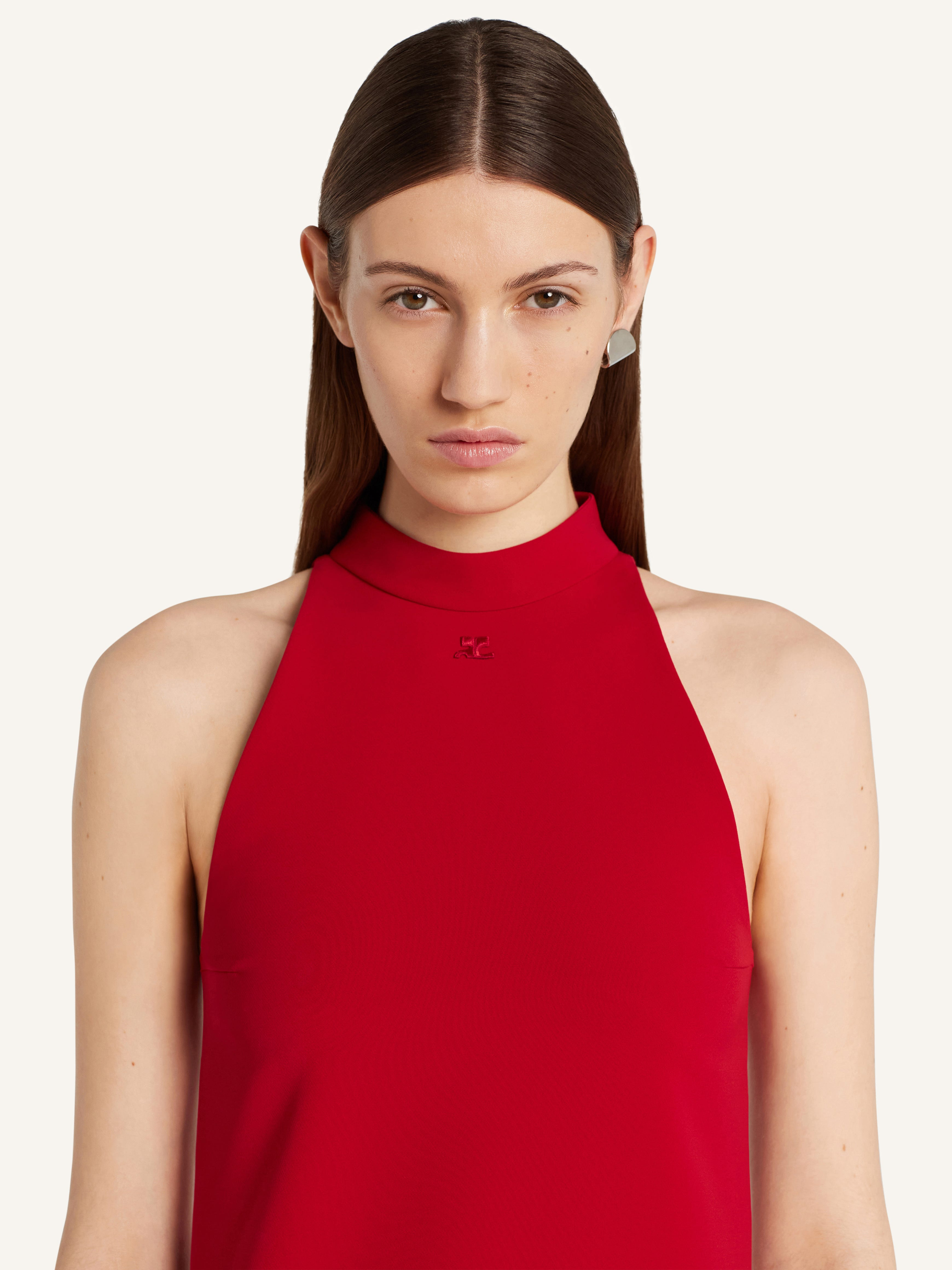 HERITAGE CREPE A-LINE DRESS - 5