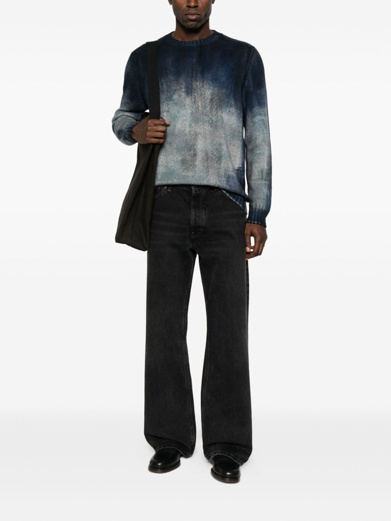 Avant Toi ombre-print crew-neck sweater outlook