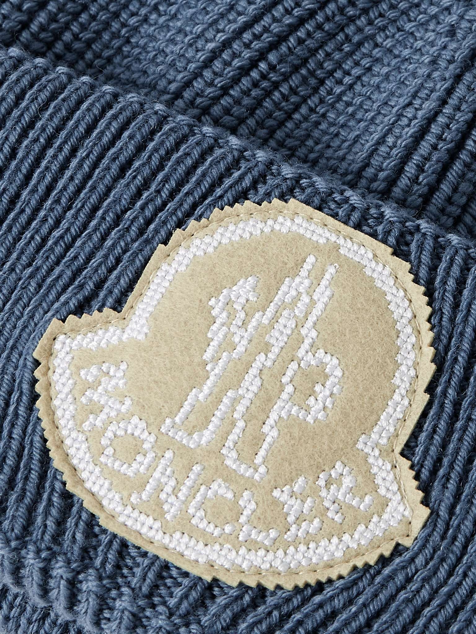 Logo-Appliquéd Ribbed Virgin Wool Beanie - 3