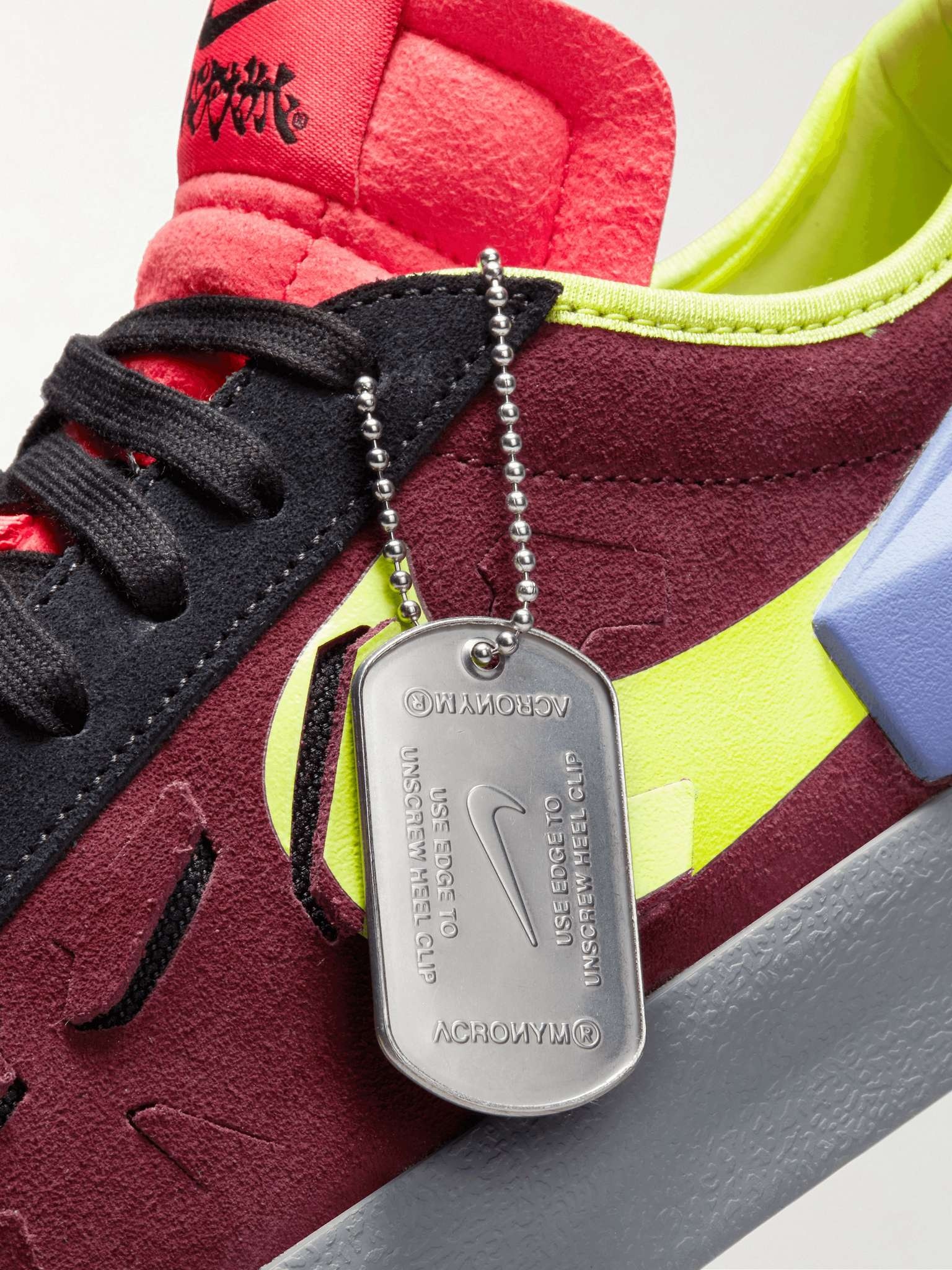 + ACRONYM Blazer Felt-Trimmed Suede and TPU Sneakers - 4