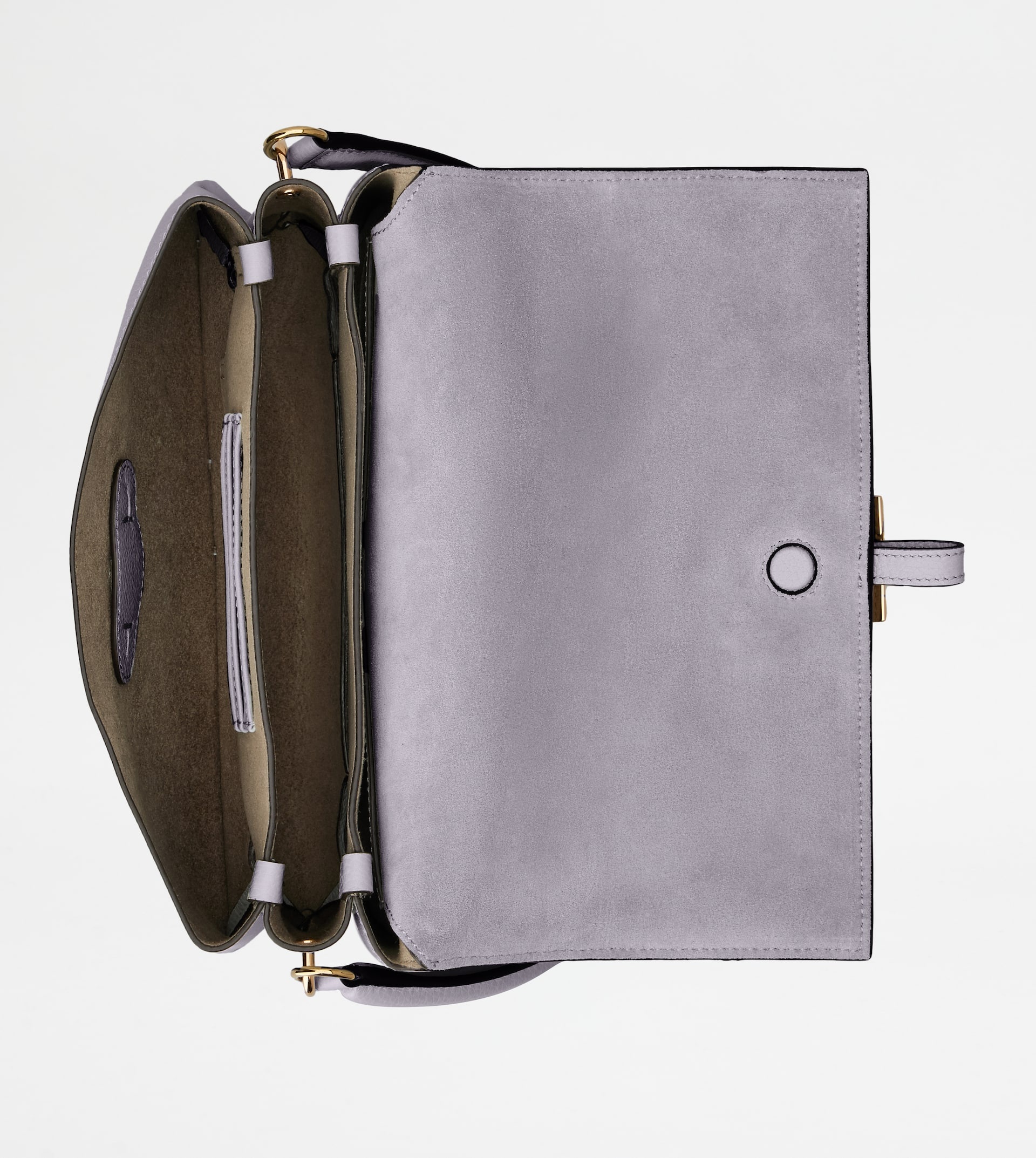 T TIMELESS FLAP BAG IN LEATHER MINI - VIOLET - 4