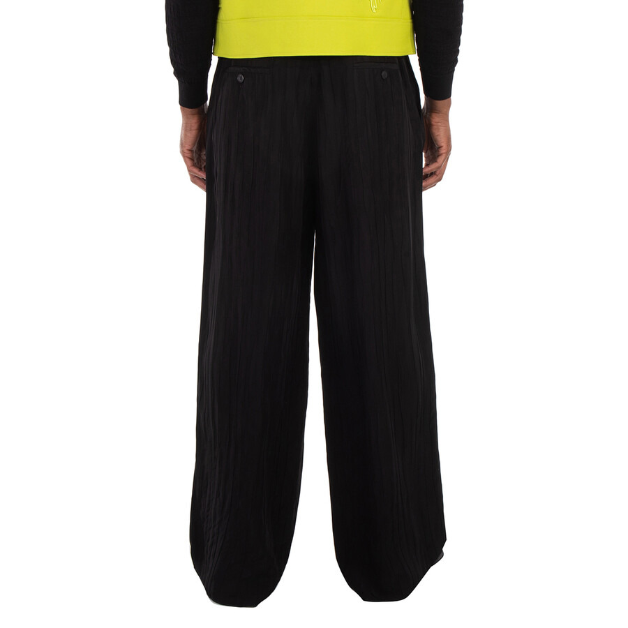 Emporio Armani Pleated Wide-Leg Viscose Trousers - 4