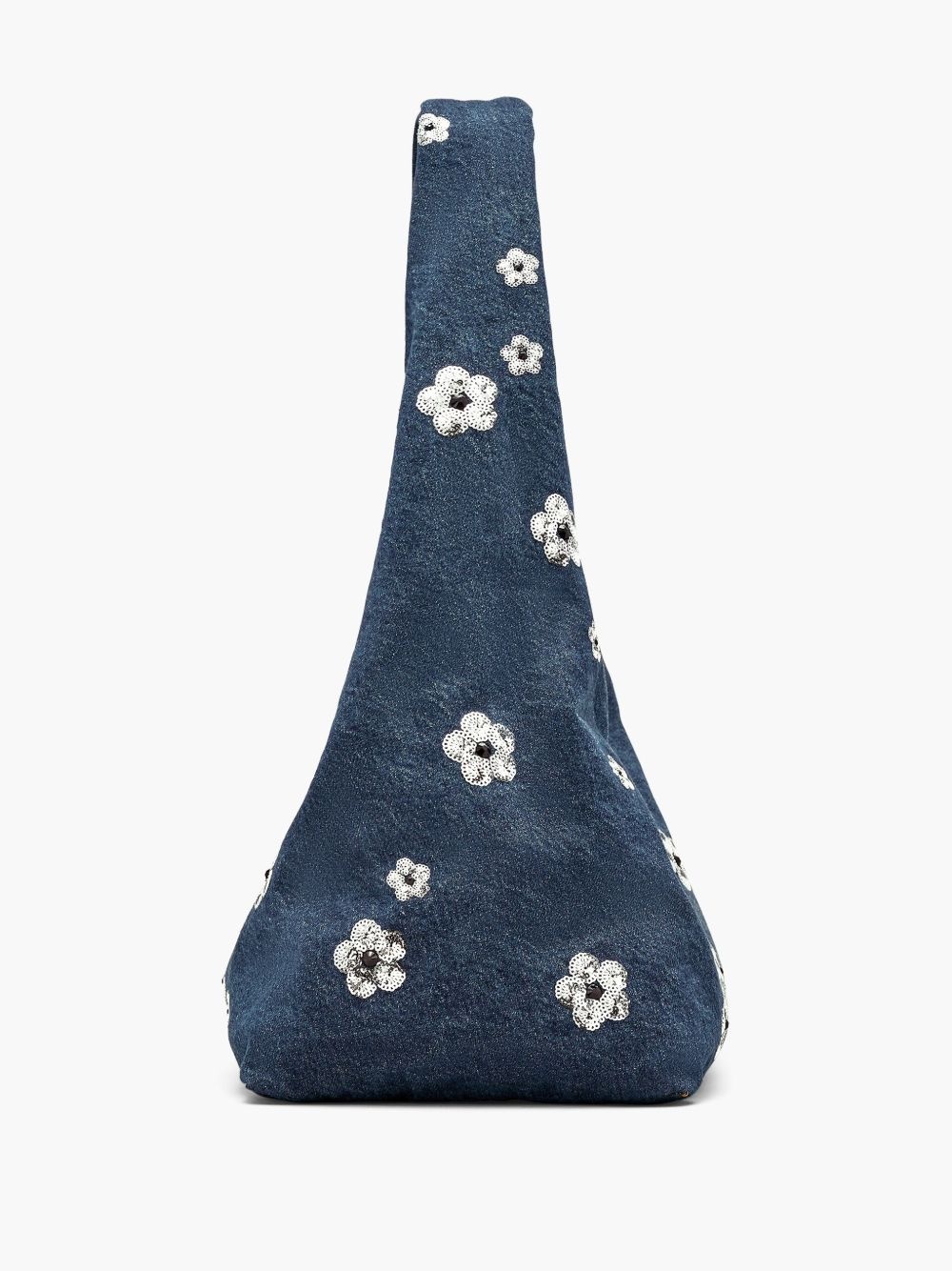 The Sequin Daisy Denim Sack tote bag - 5