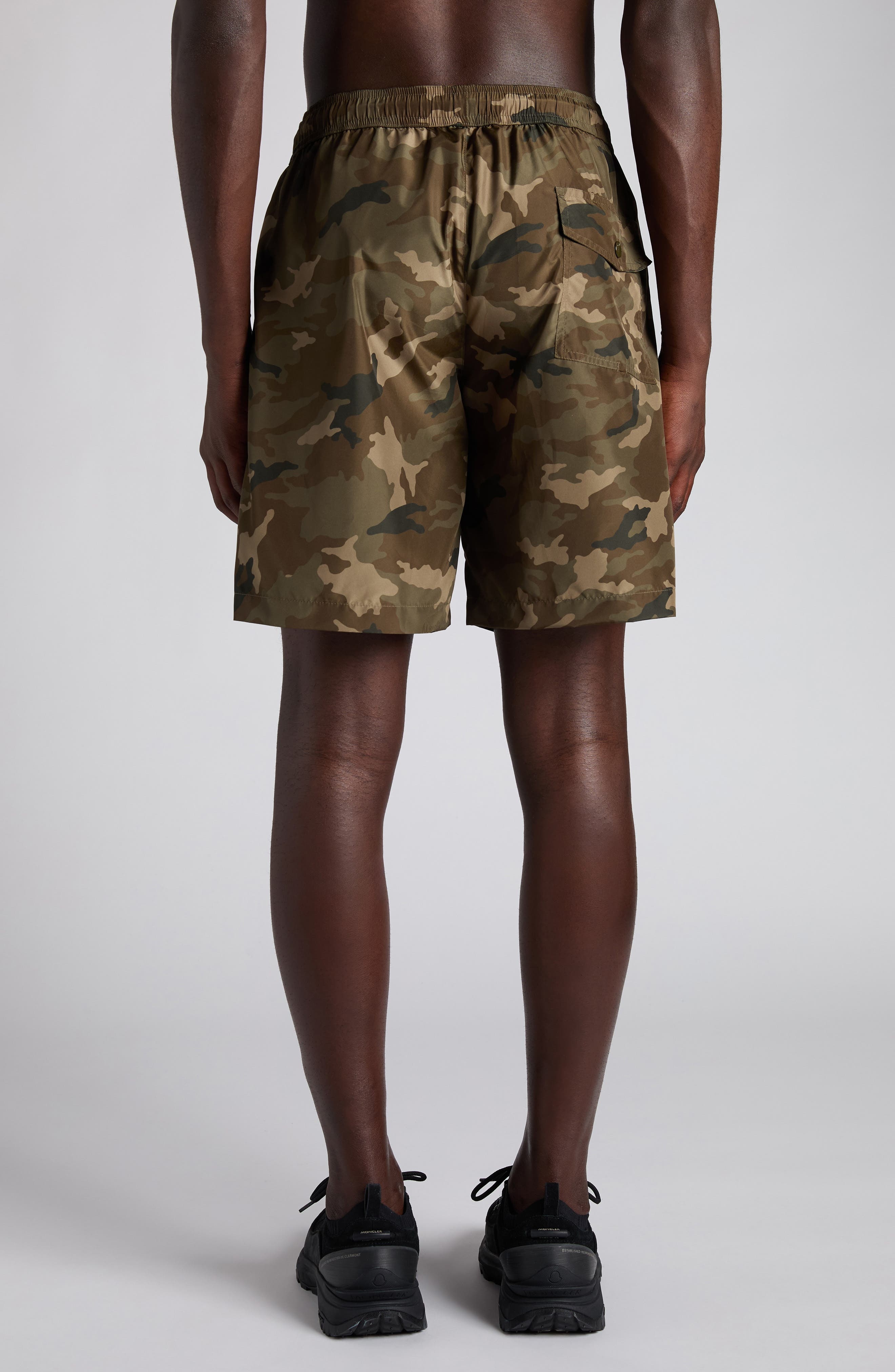 Moncler Boxer Mare Camouflage Swim Trunks at Nordstrom - 2