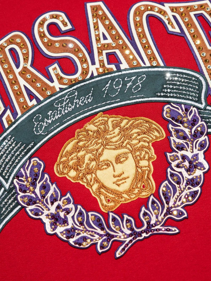 Medusa-appliqué sweatshirt 5