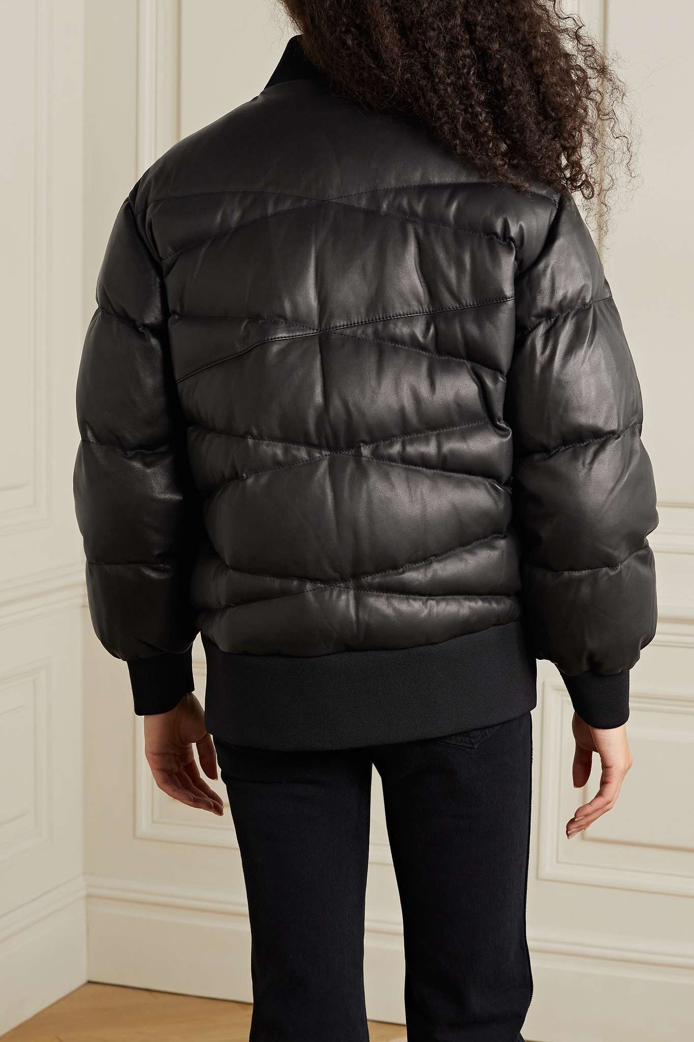 Jackson quilted leather down bomber jacket - 4