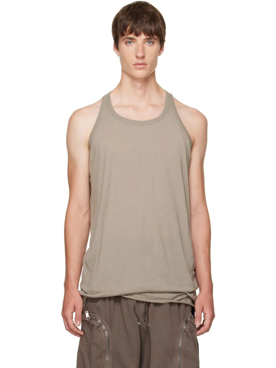 Taupe Tower Loose Tank Top - 1