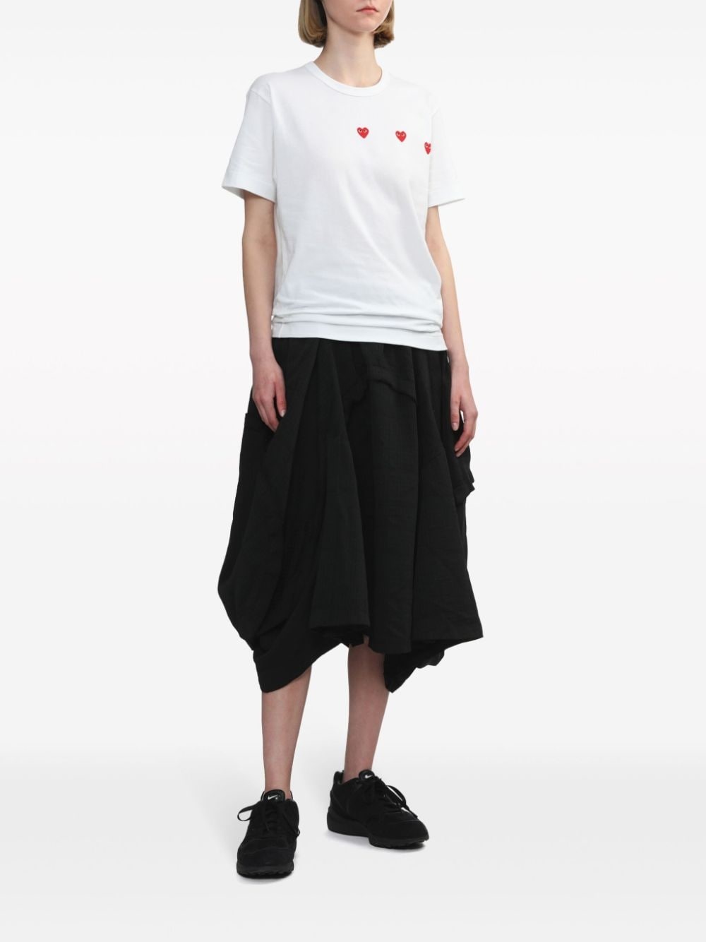 Triple Hearts cotton T-shirt - 3