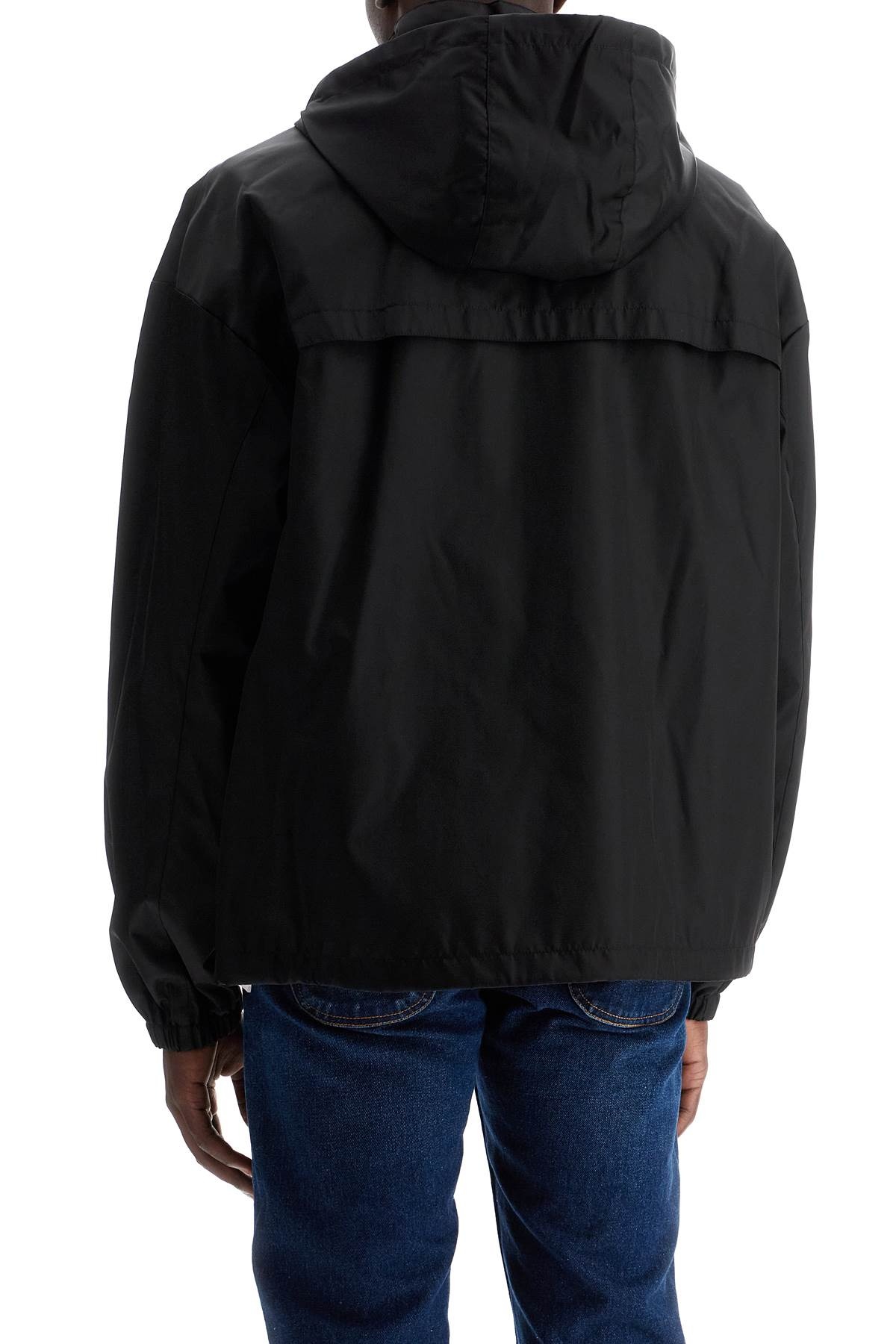 BOXY WINDBREAKER JACKET WITH HOOD - 4