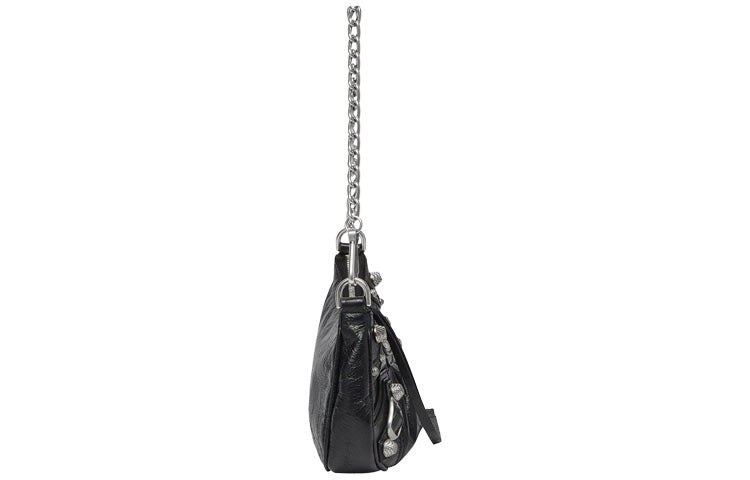 (WMNS) Balenciaga Le Cagole Mini Bag With Chain 'Black' 6958141VG9Y1000 - 3