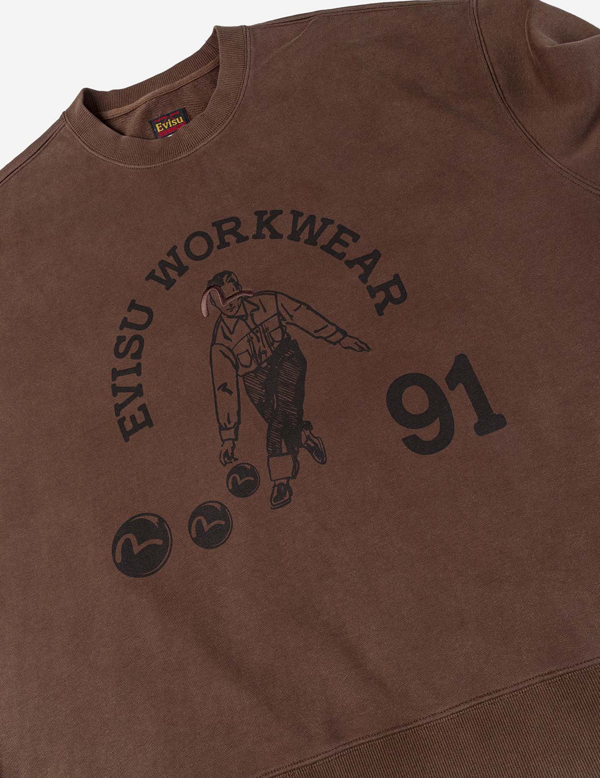 Bowling Workwear Print Relax Fit Sweatshirt - 7