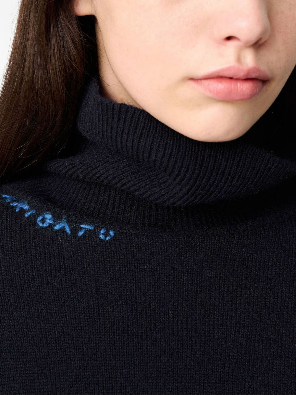 embroidered turtleneck sweater - 5