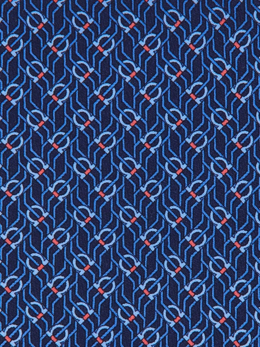 tetris-print silk tie - 3