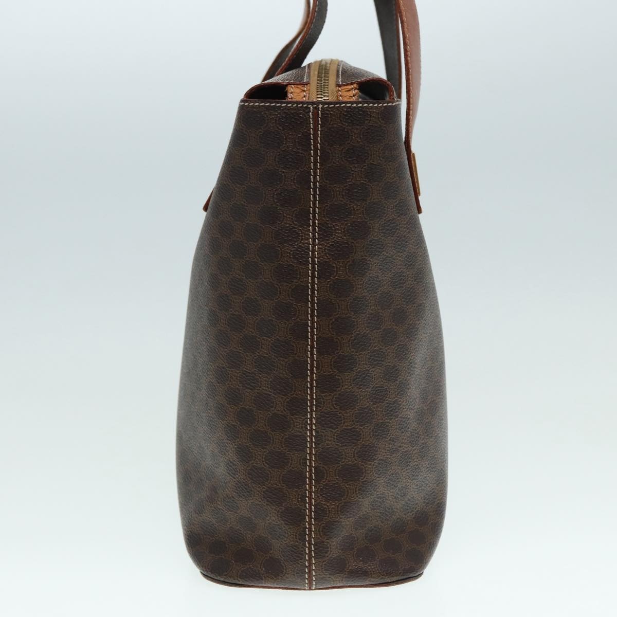 CELINE Macadam Canvas Hand Bag Pvc Brown - 3