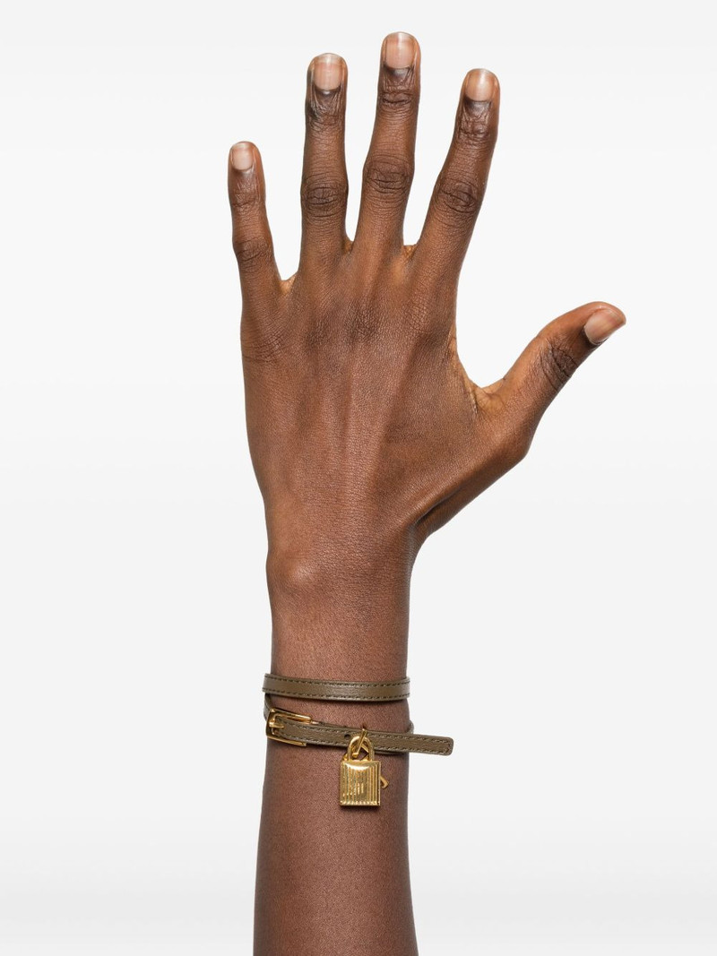 TOM FORD padlock leather bracelet outlook