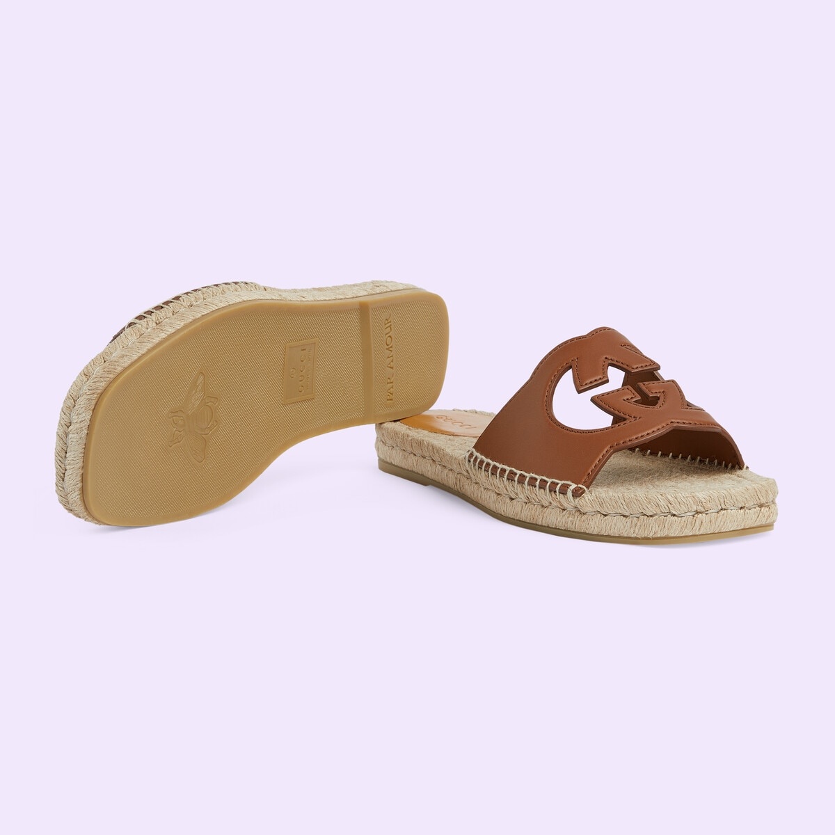 Men's Interlocking G cut-out slide sandal - 6