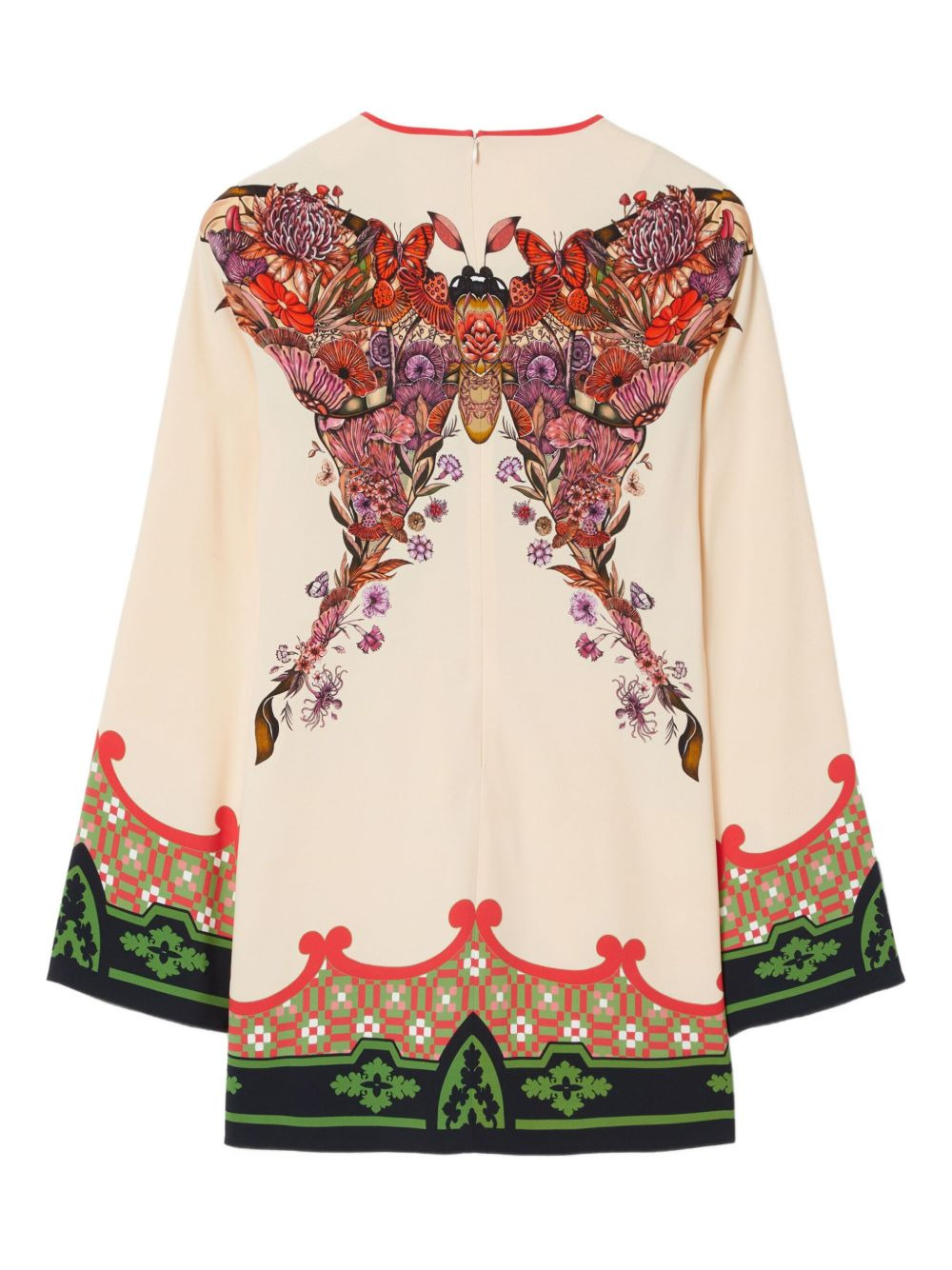 butterfly-print mini day dress - 5