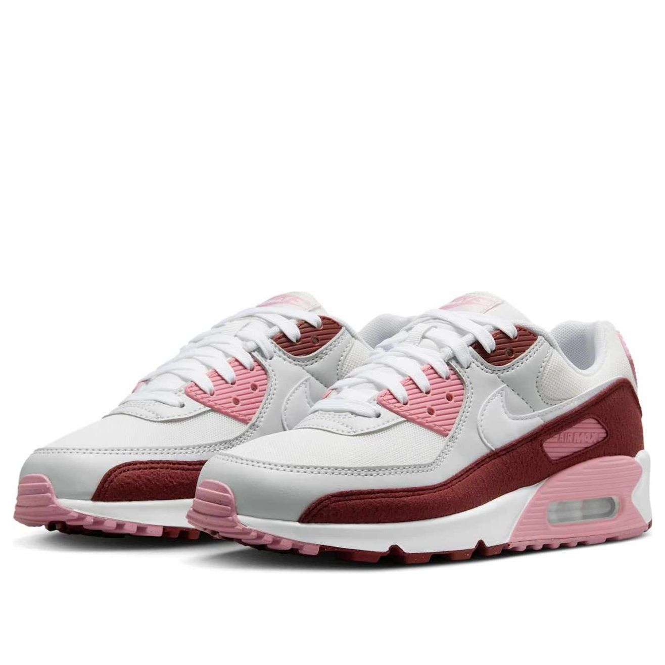 (WMNS) Nike Air Max 90 'Dark Team Red Platinum Tint' HM9451-600 - 3