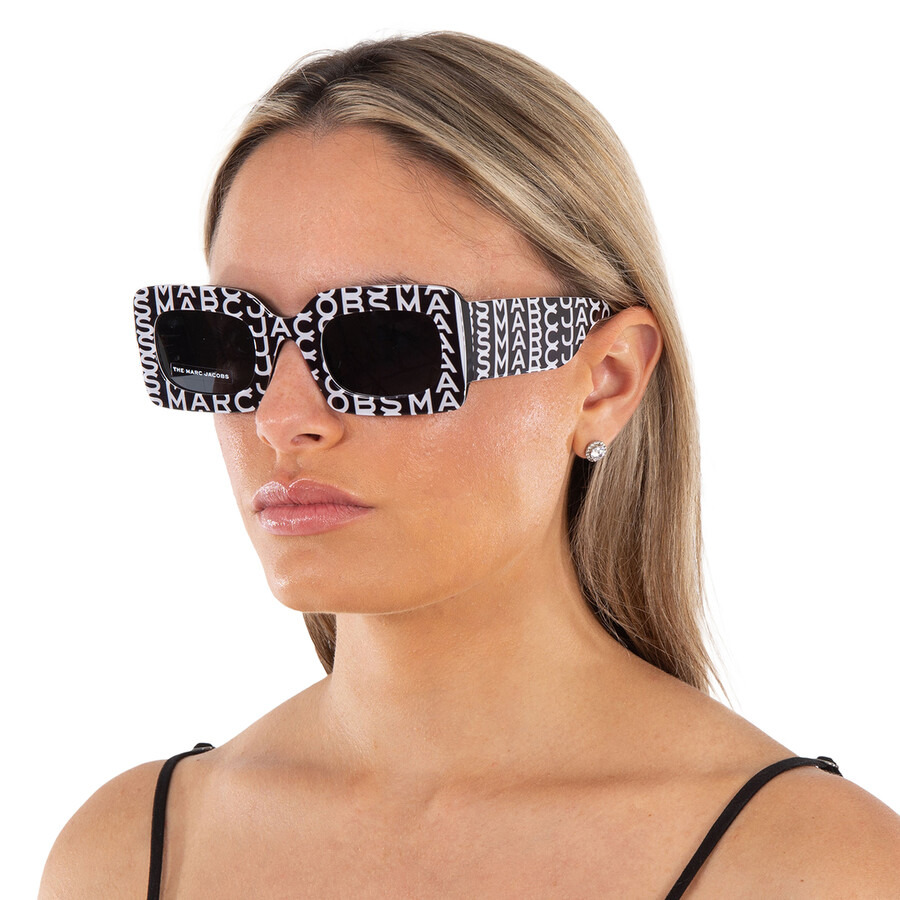 Marc Jacobs Grey Square Ladies Sunglasses MARC 488/N/S 003K/IR 51 - 2