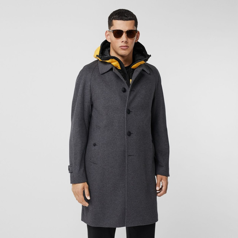 Button Detail Wool Cashmere Car Coat 6