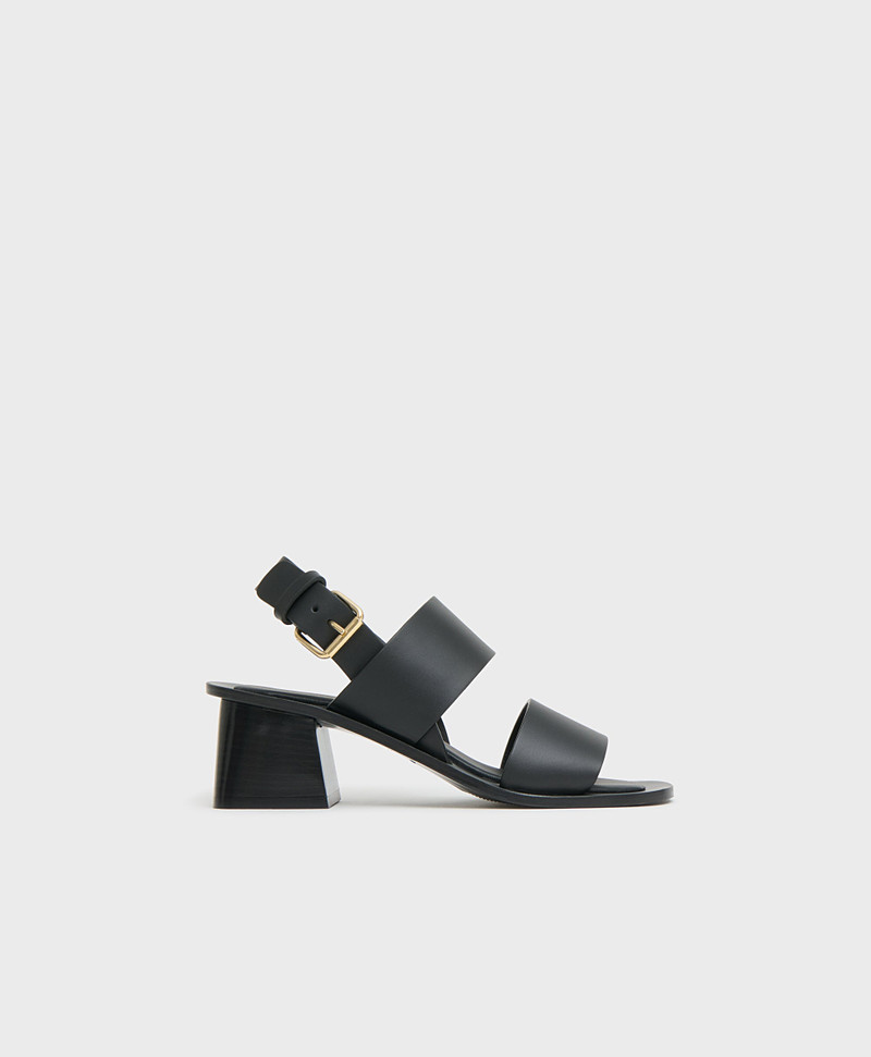 DOUBLE STRAP HEELED SANDAL 1