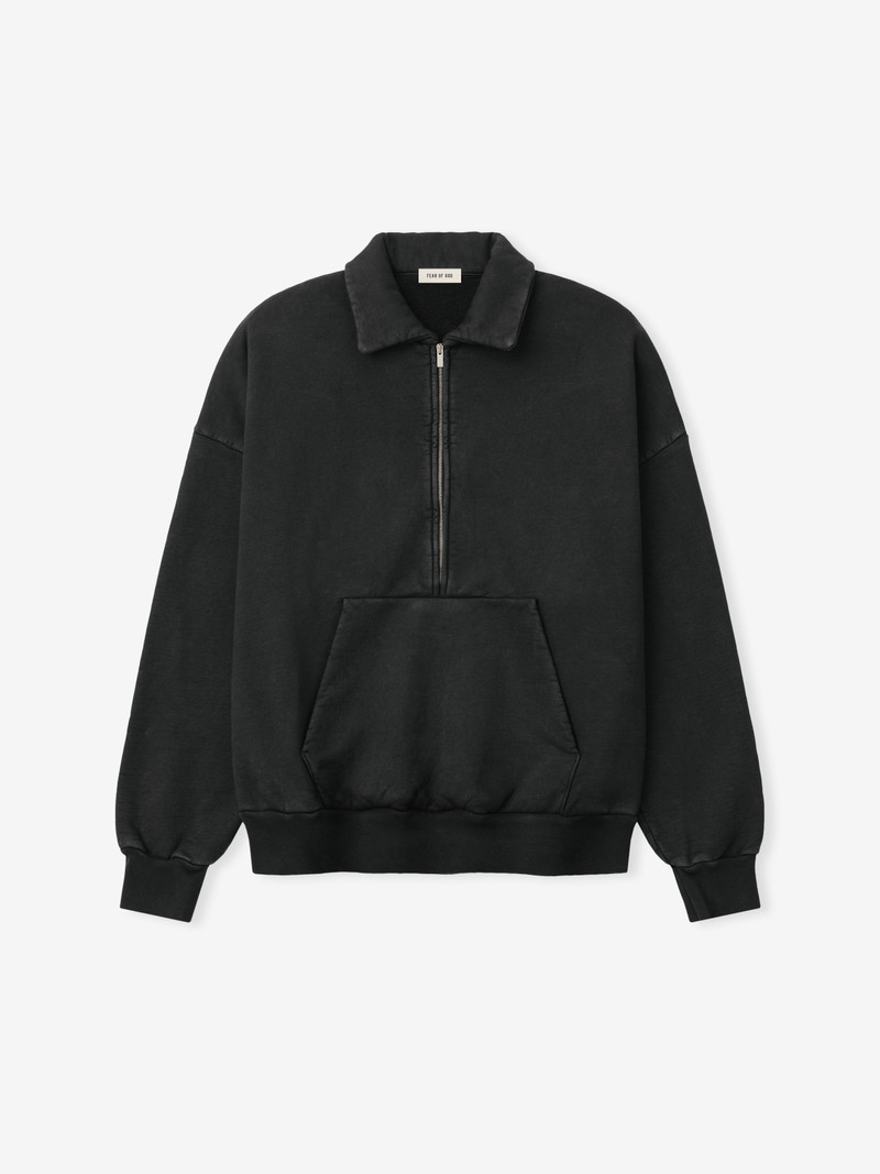 Sunfaded Half Zip Polo Sweatshirt 2