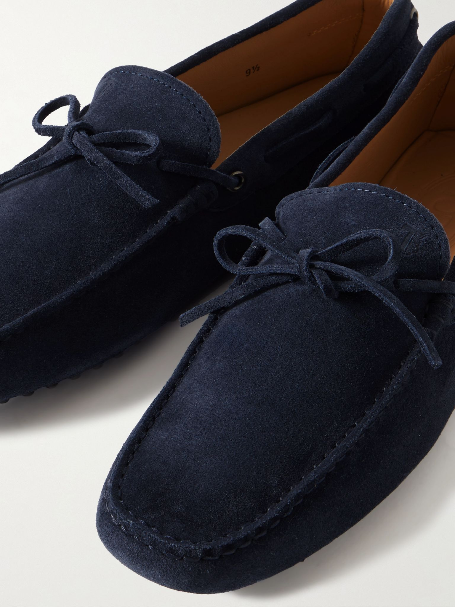 Gommino Suede Driving Shoes Navy - 5