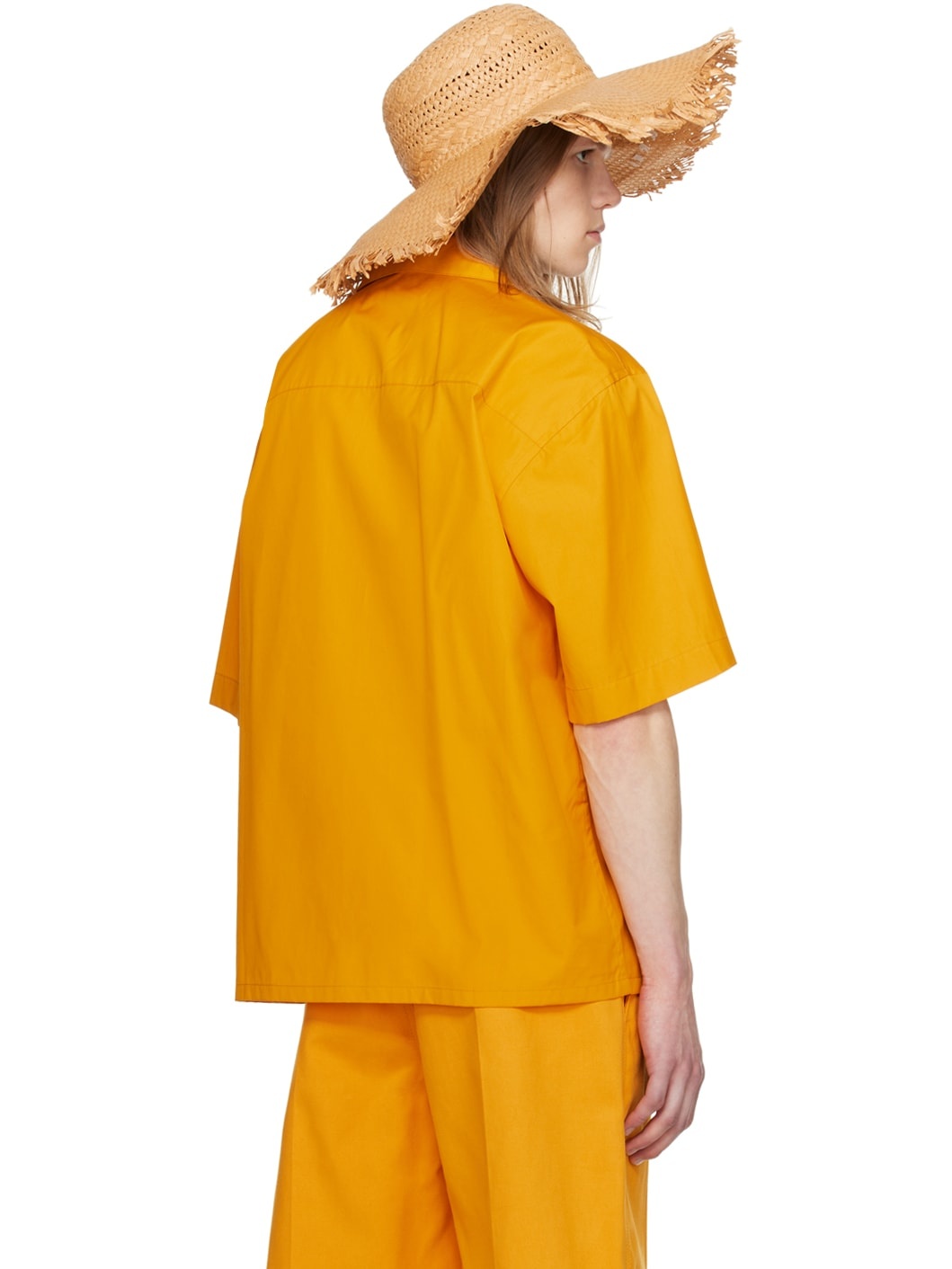 Orange Printed Shirt - 3