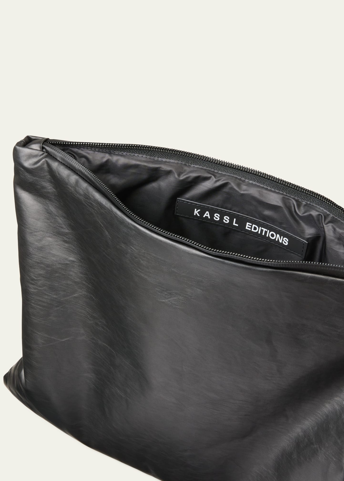 Zip Faux-Leather Clutch Bag - 4